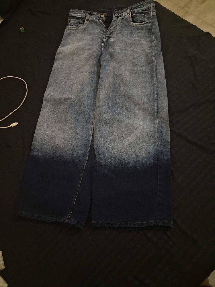 Stylish Wide Leg Jeans Y2k