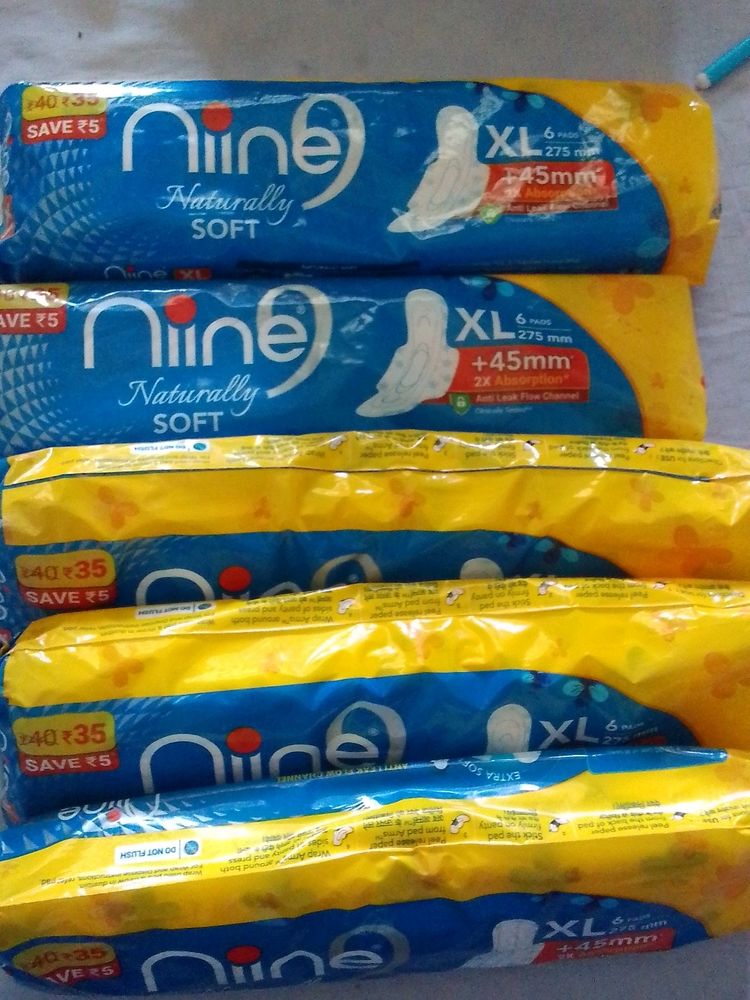 Sofy, Niine  Pads XL 7 Packs And Paree 20 An