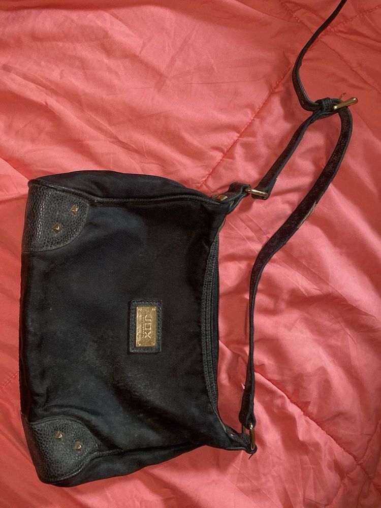 Black Handbag with Adjustable Strap