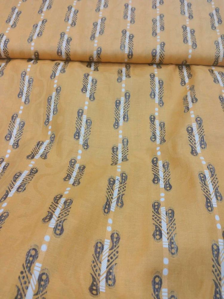 Yellow Printed Fabric(3 meter)