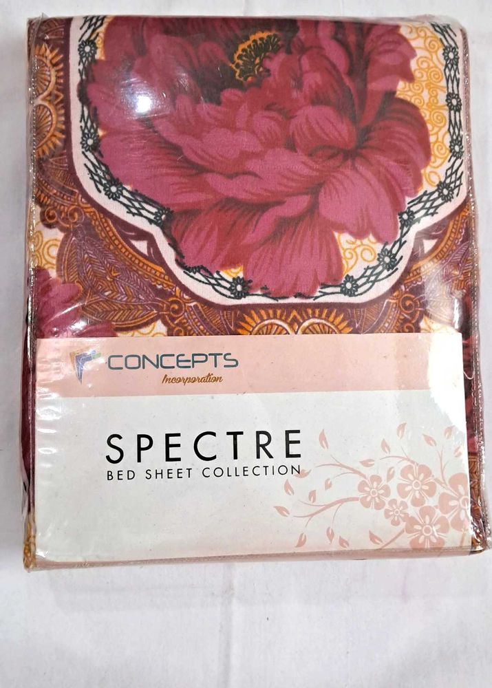 King Size Double Bed Bedsheet with 2 Pillow Covers