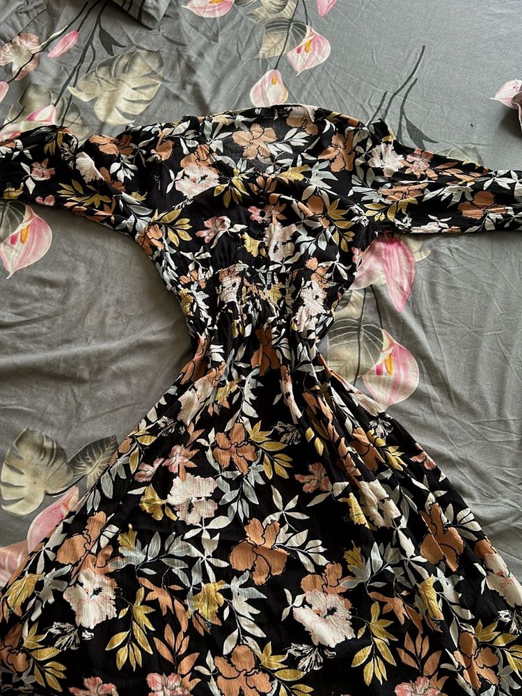 Floral Print Midi Dress