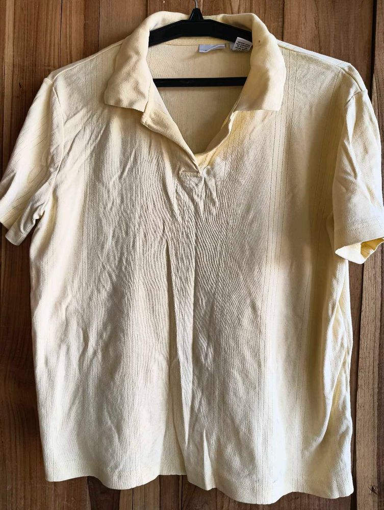 Vintage Yellow Polo Shirt