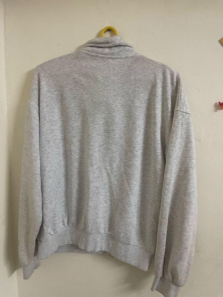 Grey Turtle Neck Sweatshirt