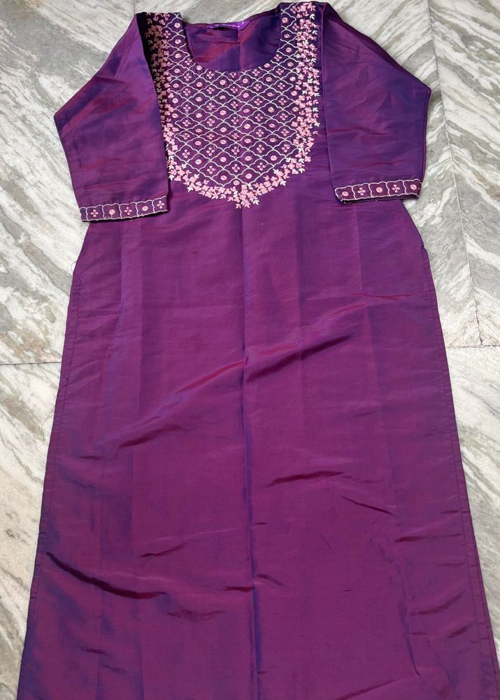 tussar silk kurta