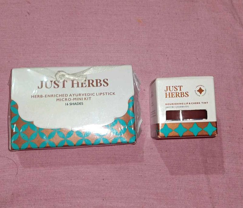 Just Herbs Lipstick Kit &amp; Lip Tint