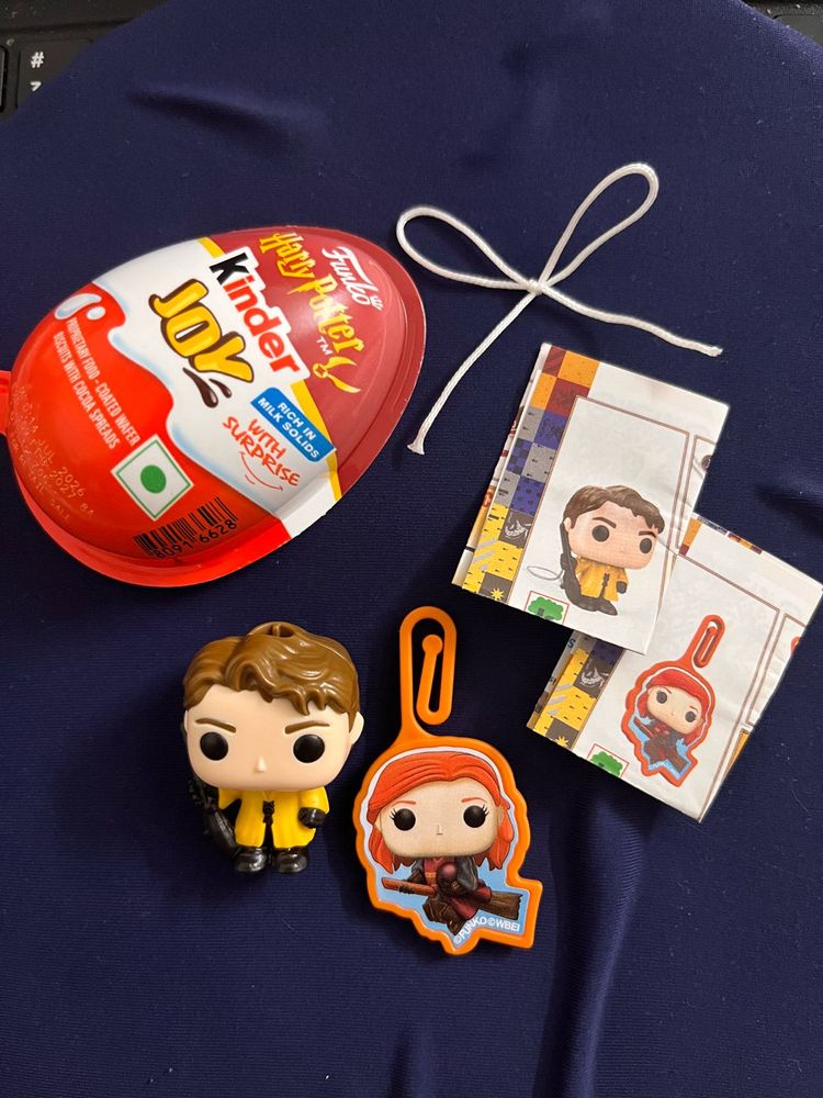 Harry Potter Kinder Joy Funko Cedric &amp; Ginny set
