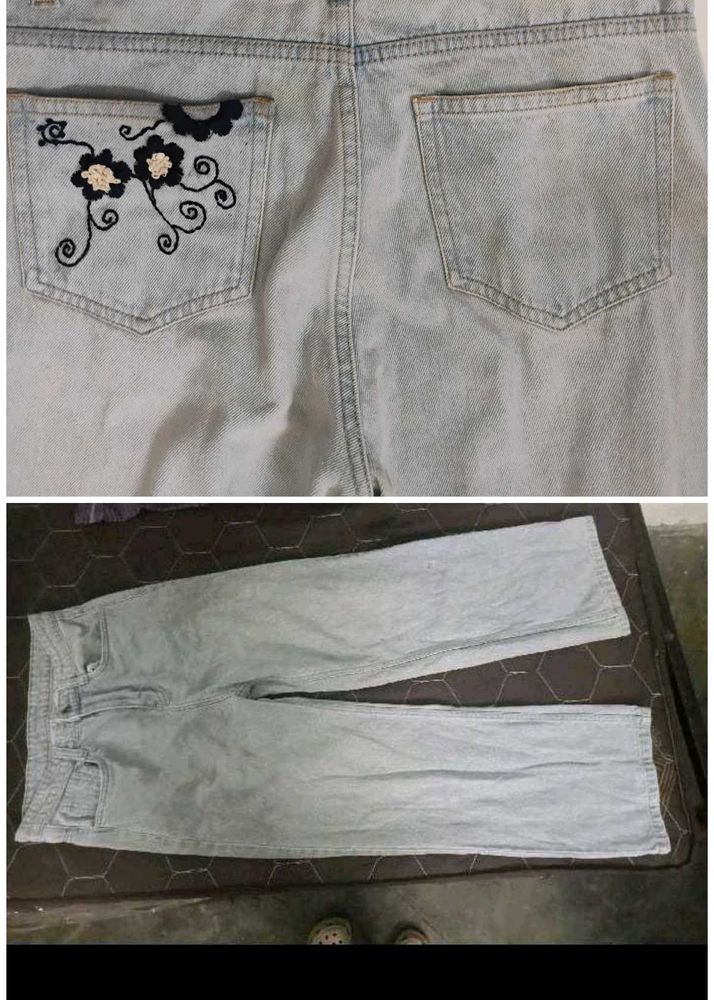 cute embroidered jeans