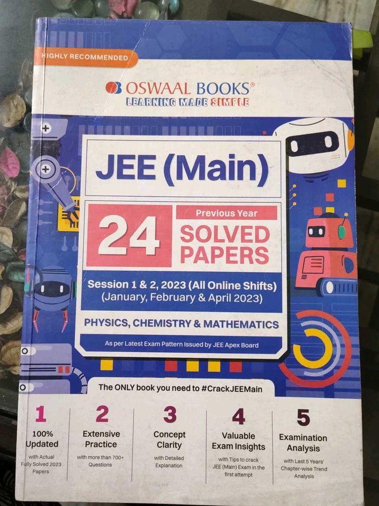 Oswaal JEE (Main) 24 Solved Papers 2023