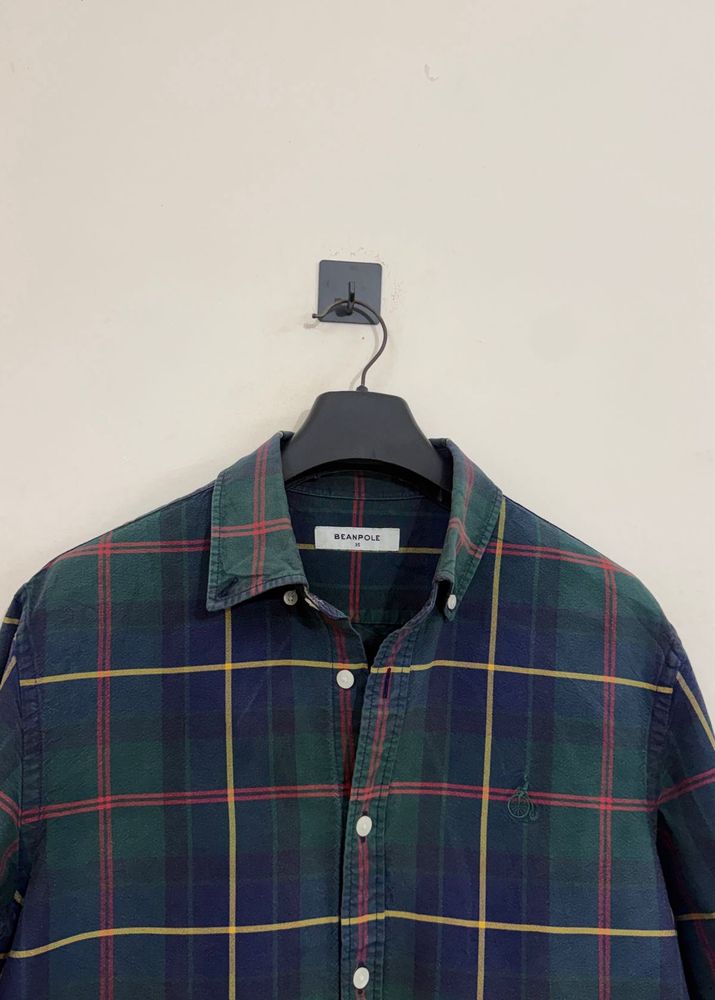 Men's Plaid Button-Up Shirt