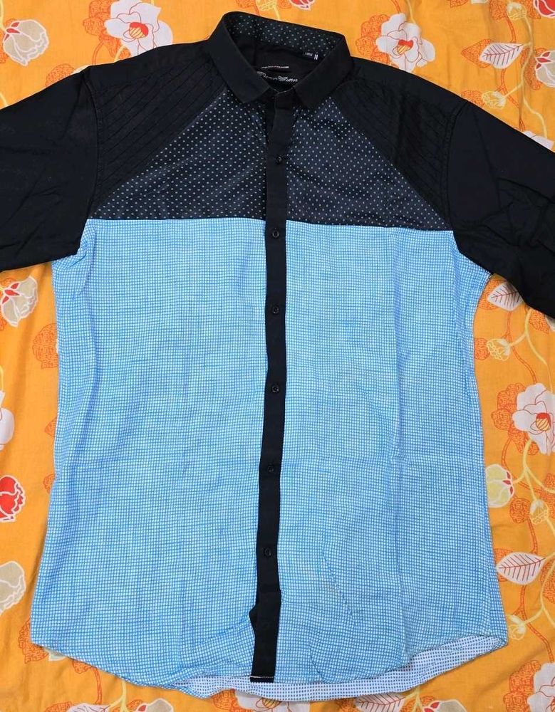 Men's Stylish Color Block Shirt