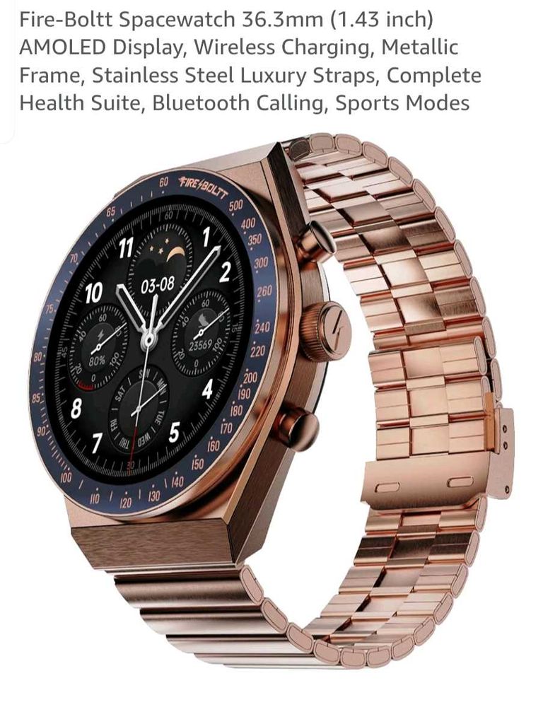 Fire-Boltt Spacewatch 1.43 inch AMOLED Sma