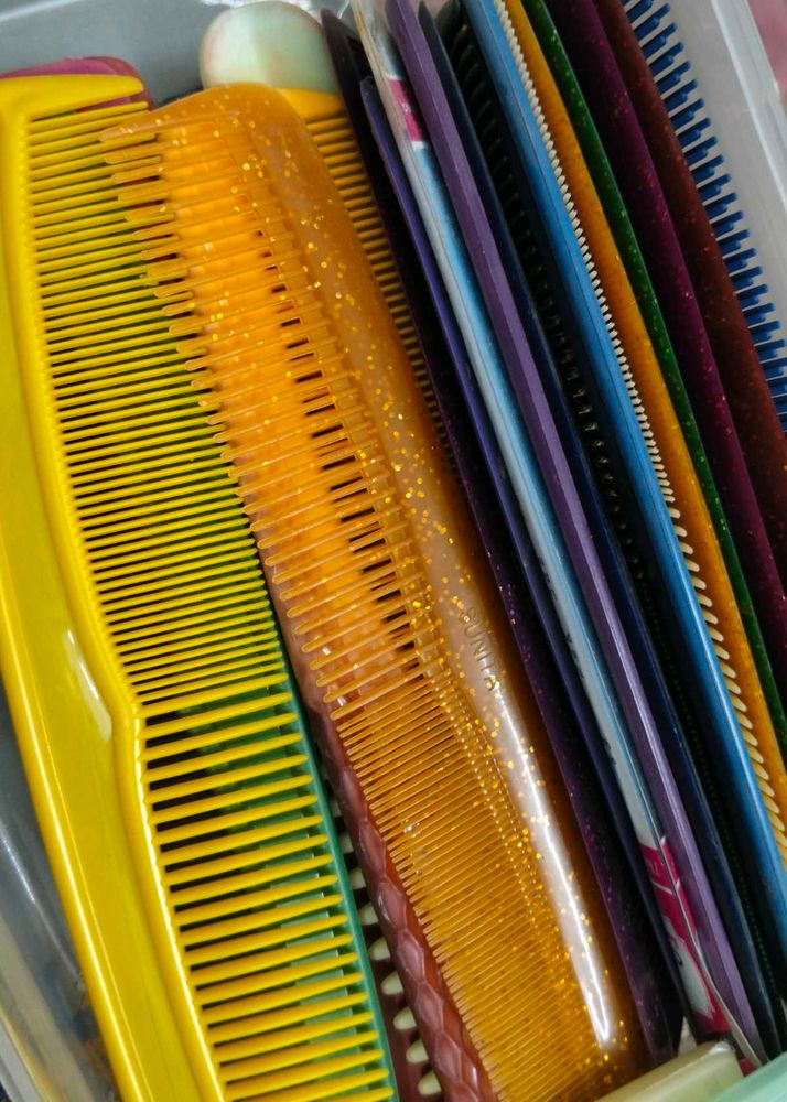 Assorted Colorful Hair Combs