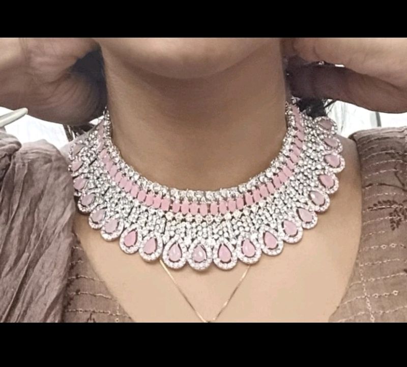 All New Rose Jewellery Set With Earing And Maang T
