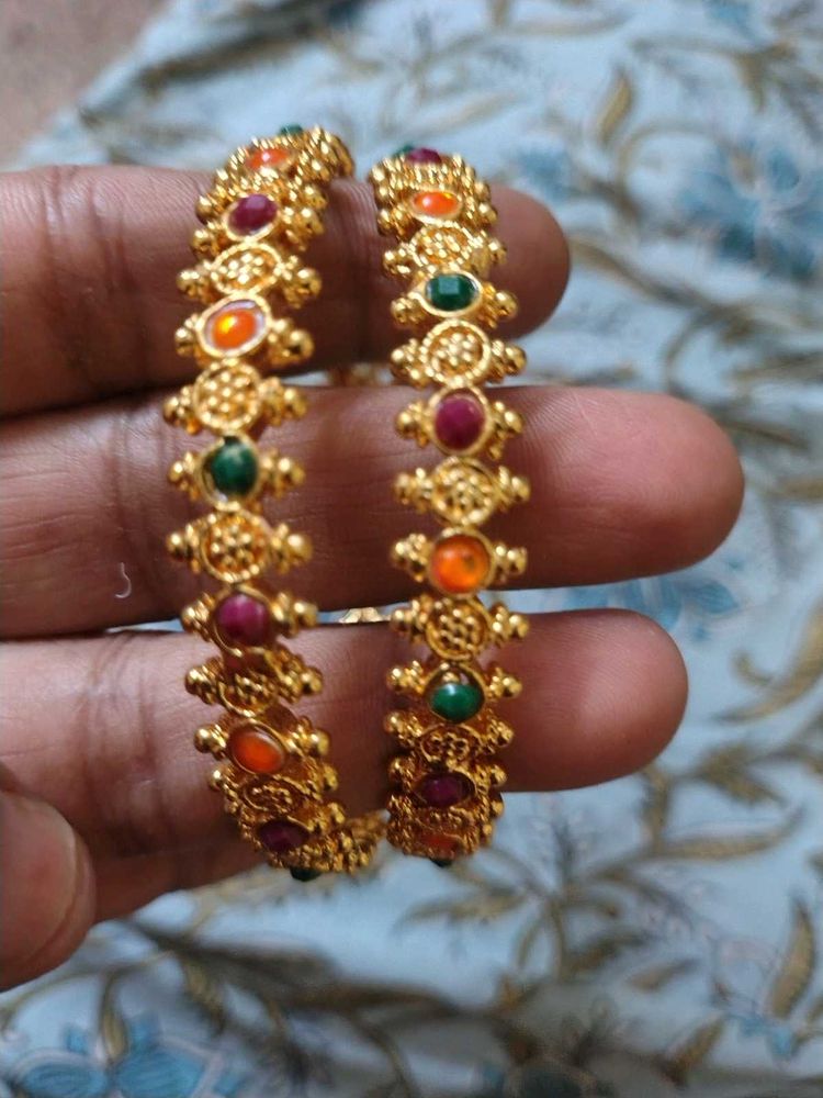 Traditional Indian Bangles with Stones