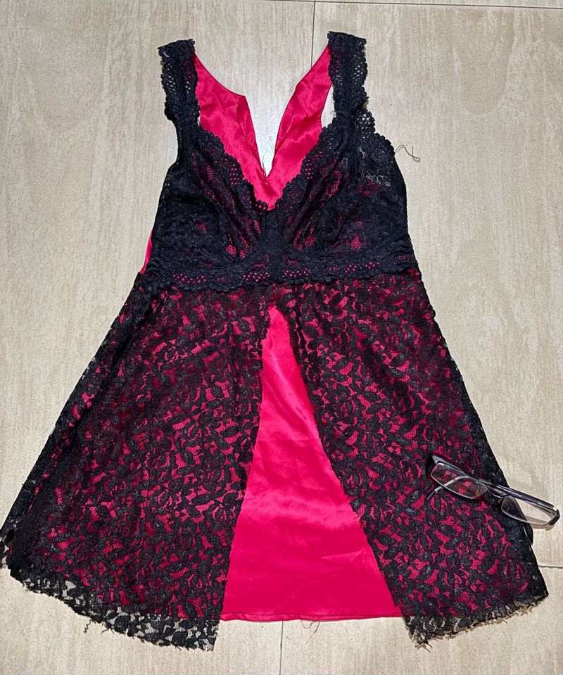 Elegant Lace Babydoll Top