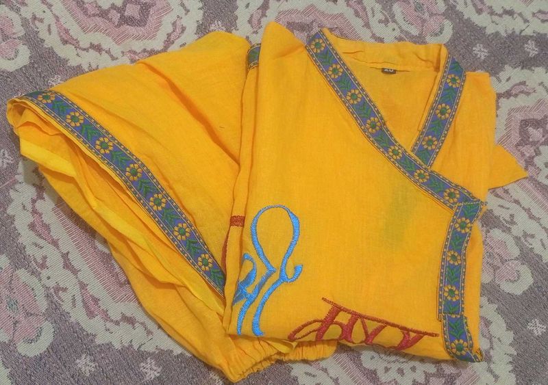 Krishna Dress With Crown For Babies