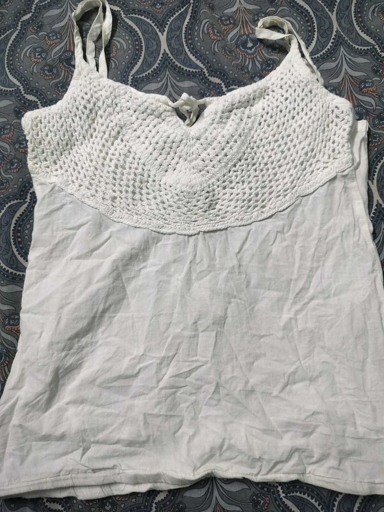 Boho Crochet Cami Top