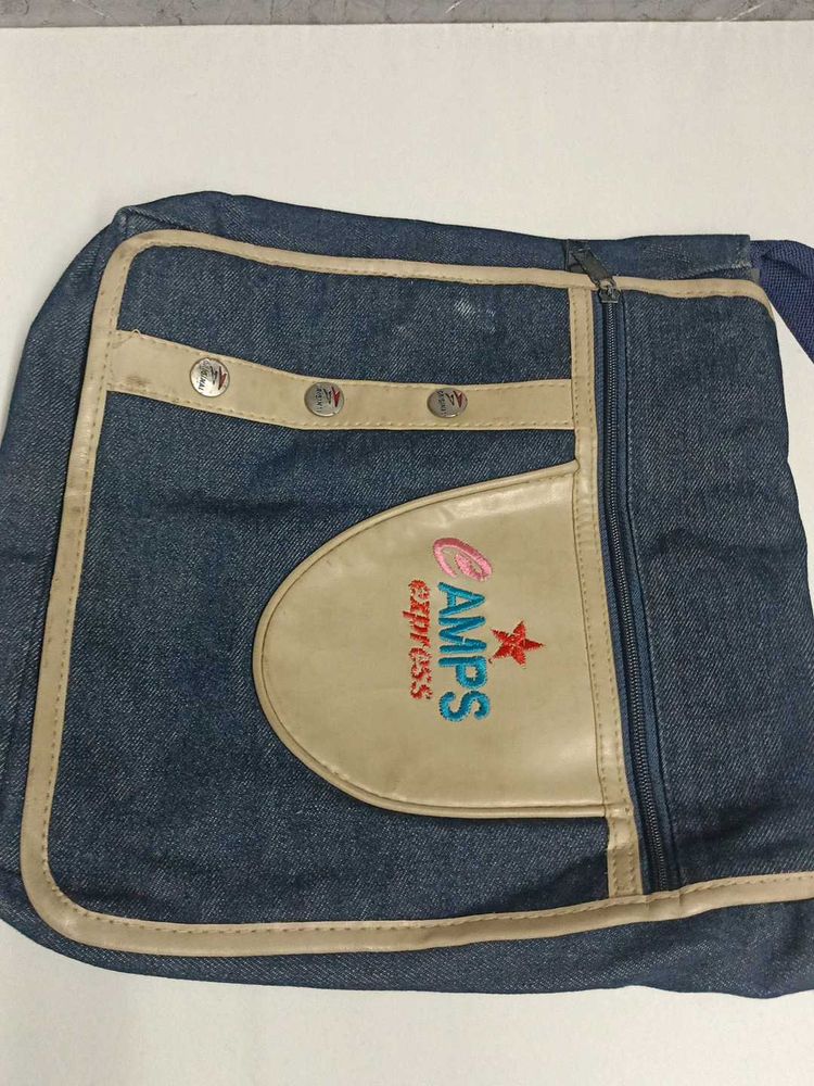 Denim Waist Bag with "AMPS express"
