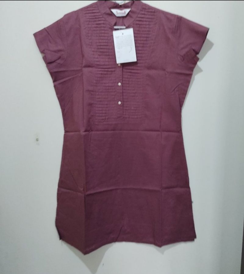 Sritika Burnt brick Or Mauve color kurti