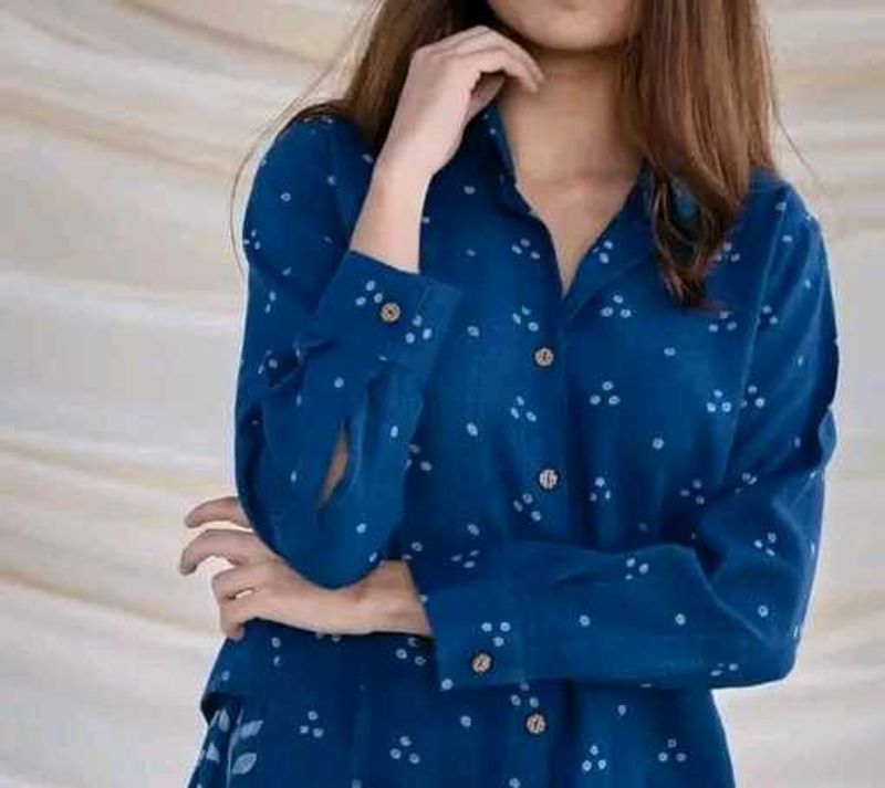 Blue Printed Kurta