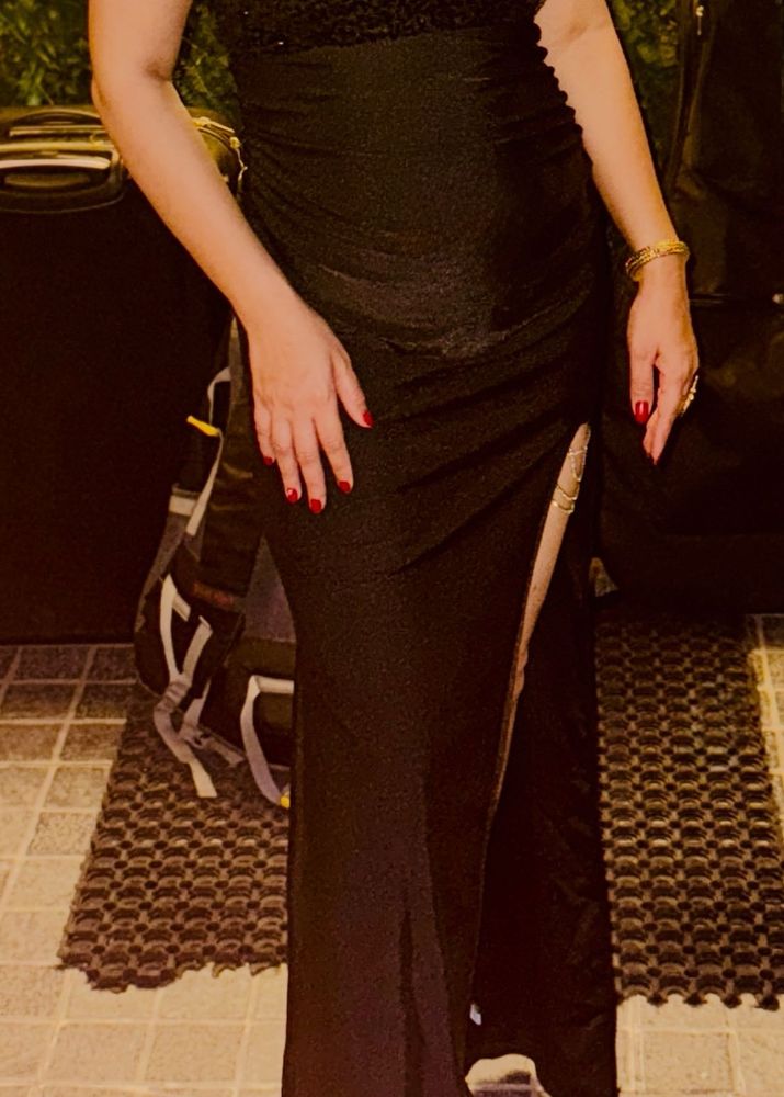 Sparkling Black Evening Gown
