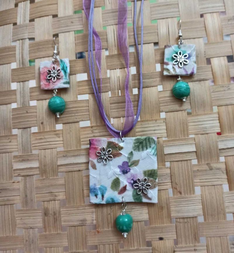 Fabric Jewelry Set