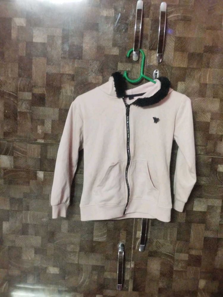 Cozy Zip-Up Hoodie with Fur Collar