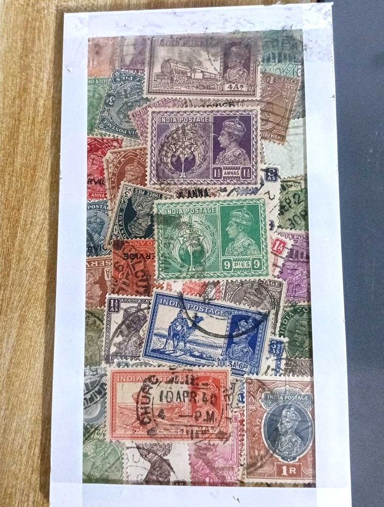 50 Vintage Stamps with Rare British India