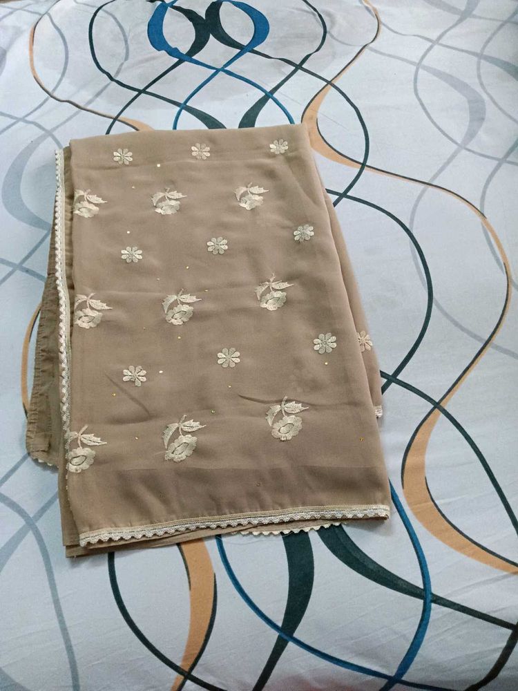 Embroidered saree