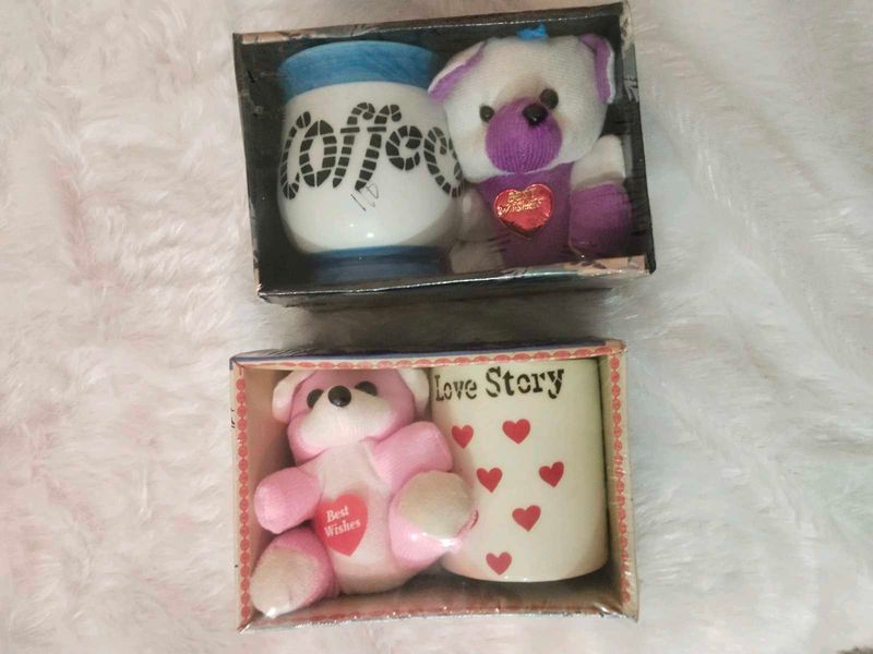 1 Cute Teddy Bear &amp; Mug Gift Set