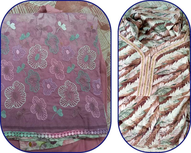Embroidered Kurta Set with Dupatta