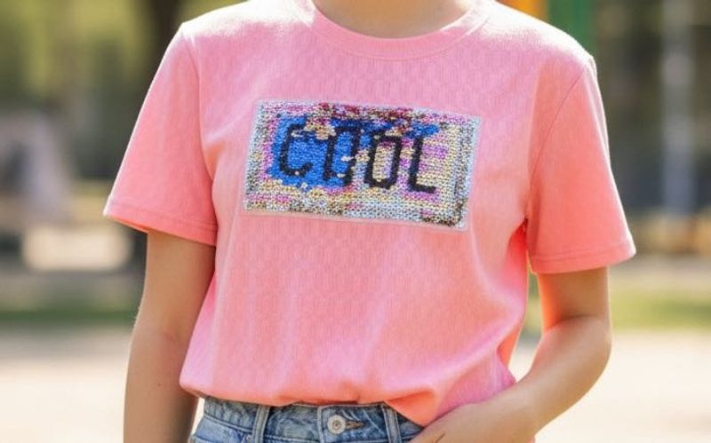 Pink Sequin Embellished Top💗