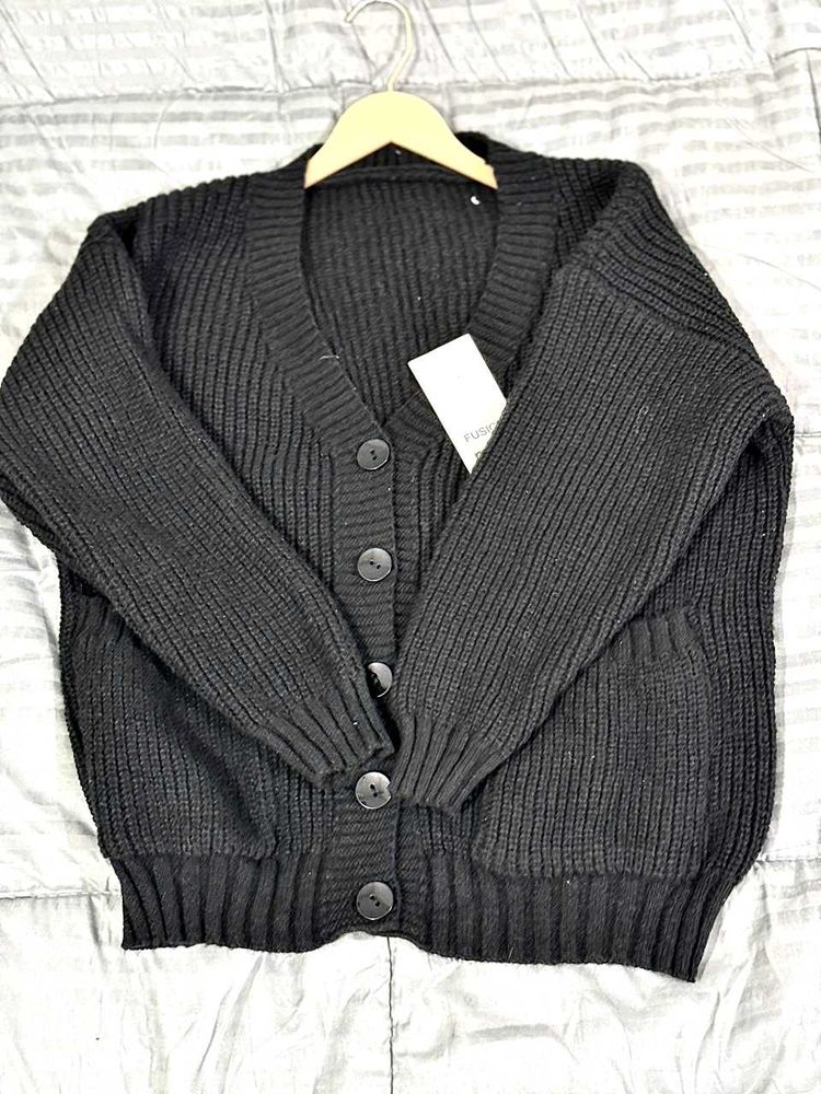 Knit Cardigan black