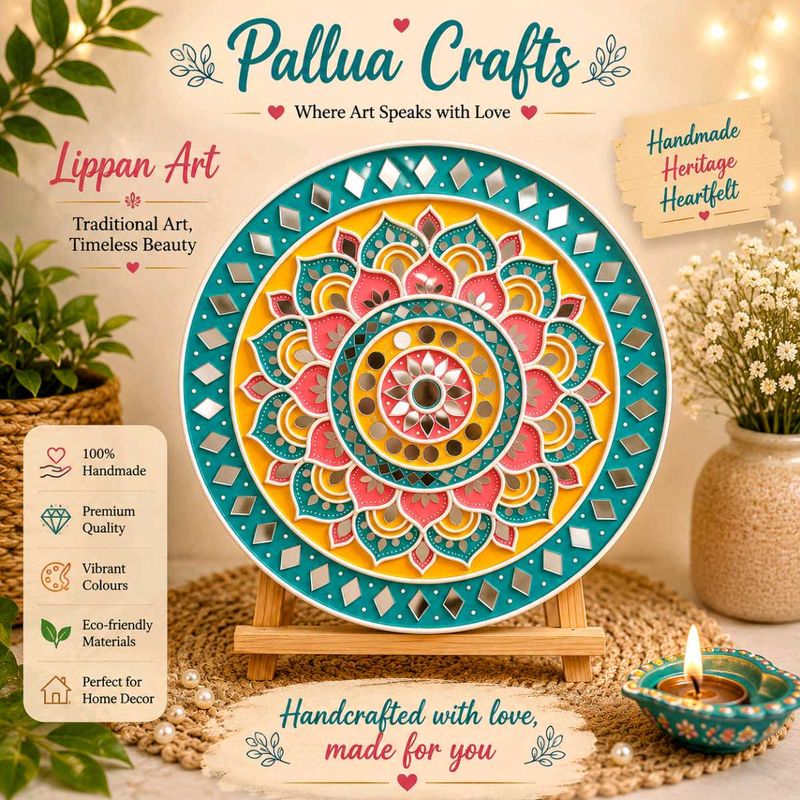 Handmade Lippan Art Wall Decor