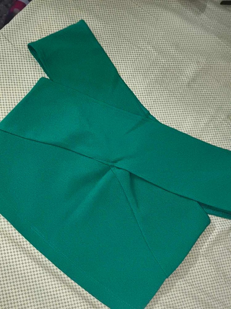 Elegant Emerald Green croptop