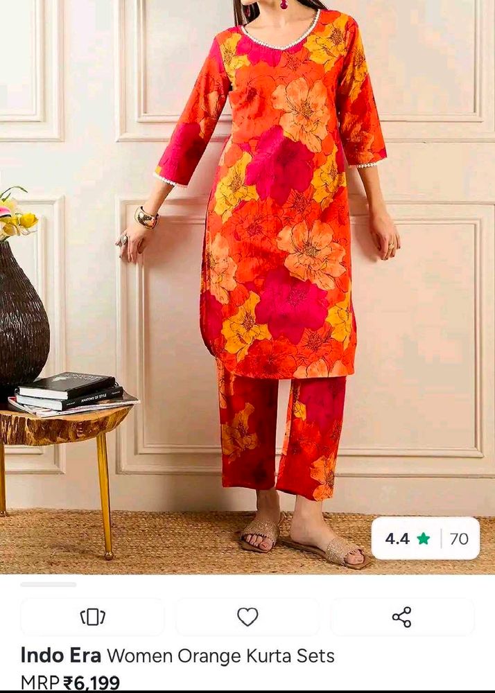 Vibrant Floral Kurta Set