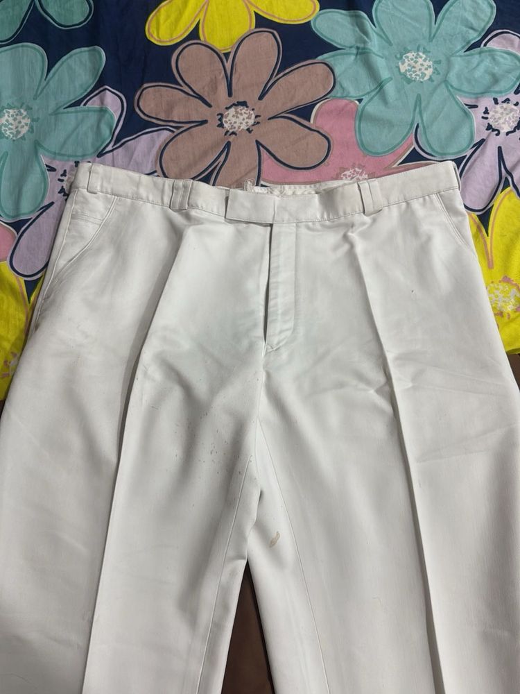 Classic White Trousers