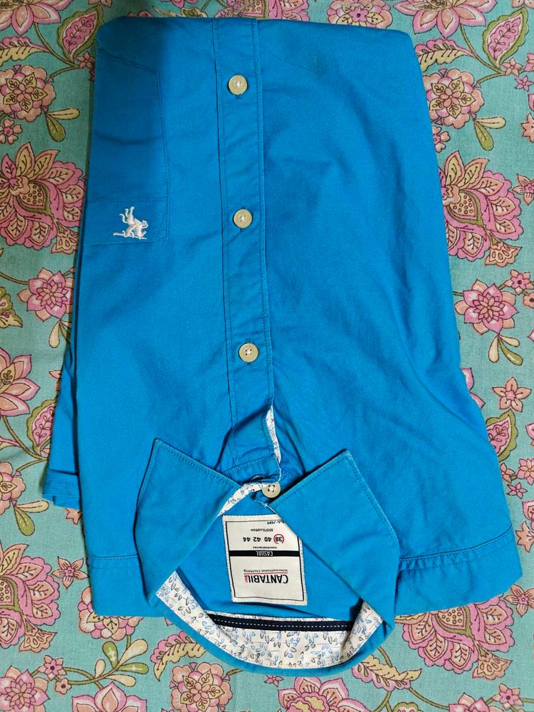 Men's Blue Cantabill Shirt