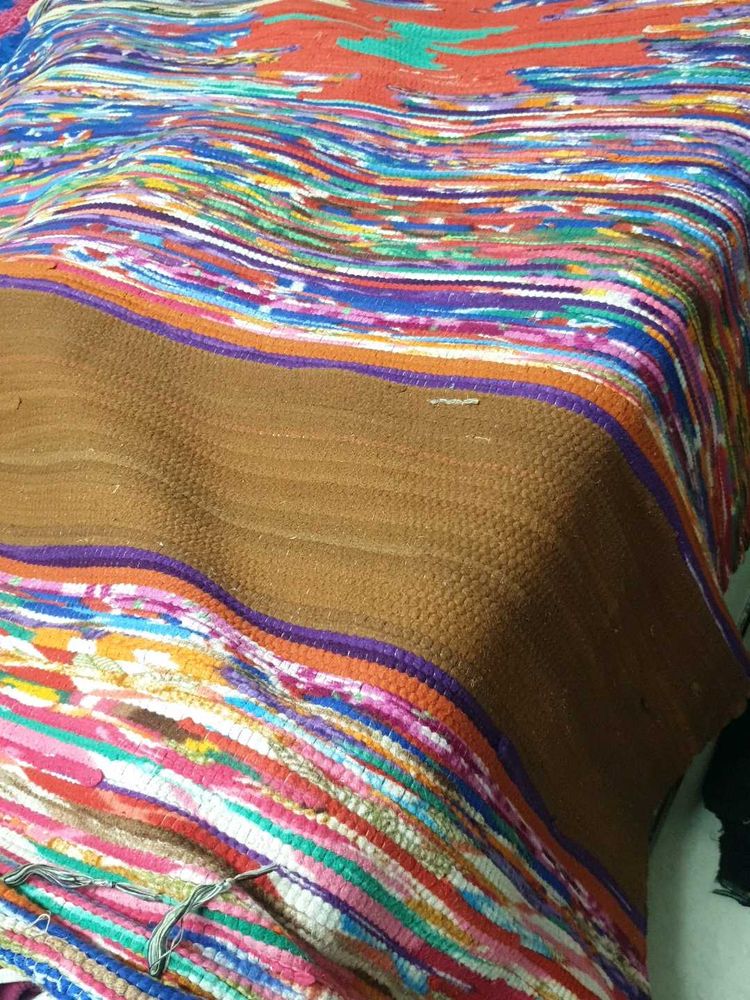Vibrant Boho Rag Rug