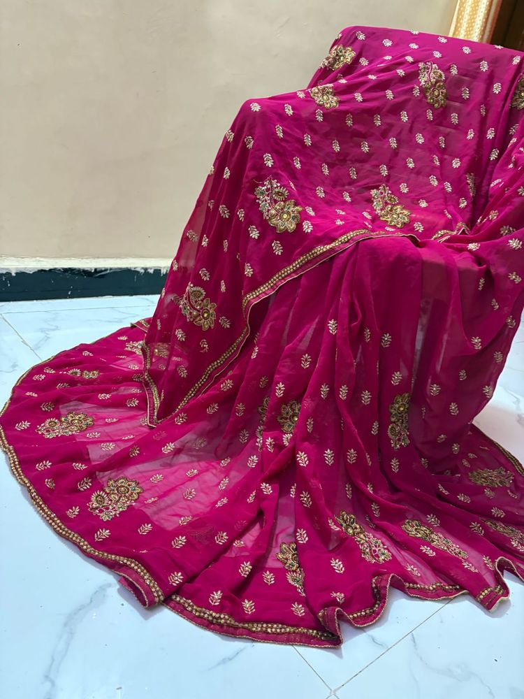 handwork, beautiful saree