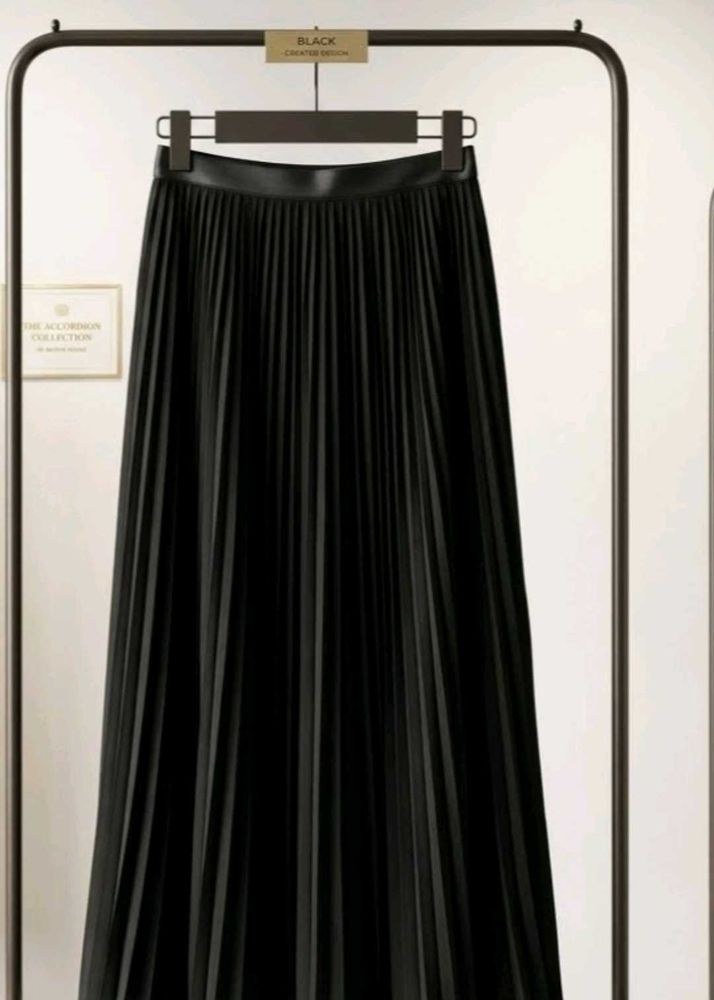 Bonobo Charcoal Crinkle Midi Skirt(EU 36