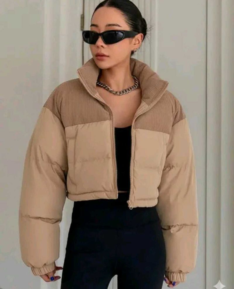 Stylish Cropped Puffer Jacket