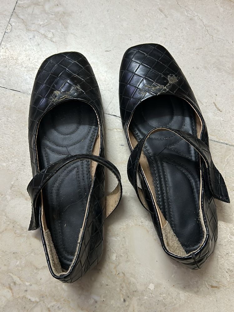 Branded Black Leather Bellies