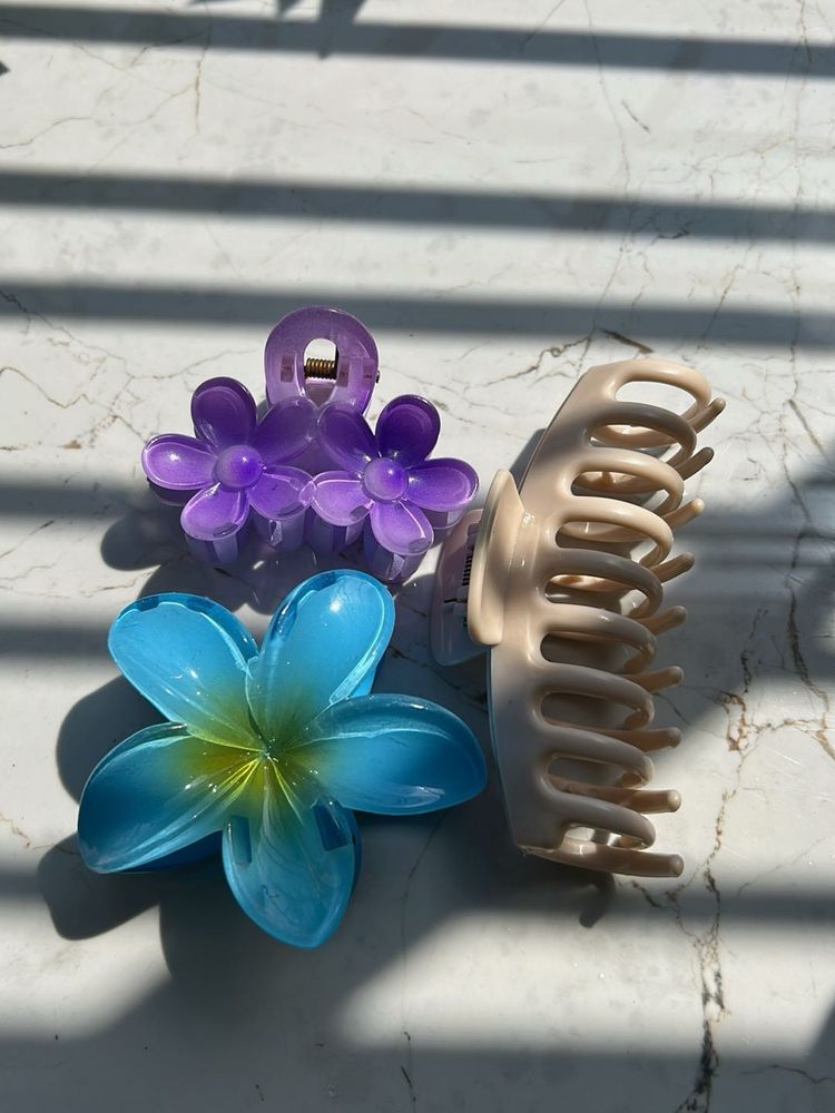 Cute Flower Claw Clips Set