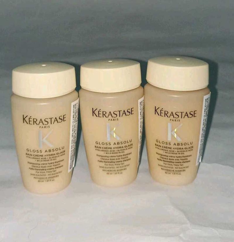 3 × Kerastase Gloss Absolu Shampoo Set