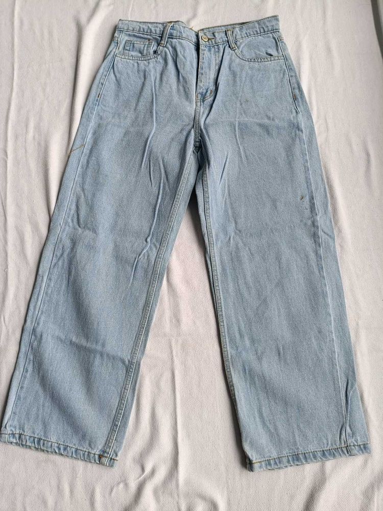 Light Wash Wide Leg Jeans