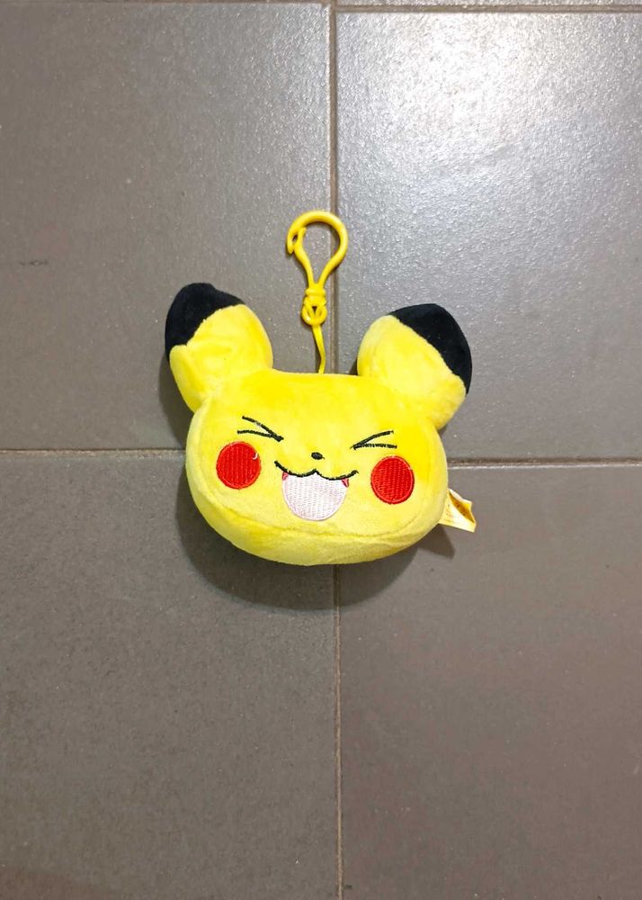 Pikachu Plush Keychain Charm
