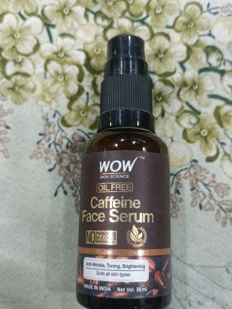 Wow Skin Science Oil Free Caffeine Face Serum