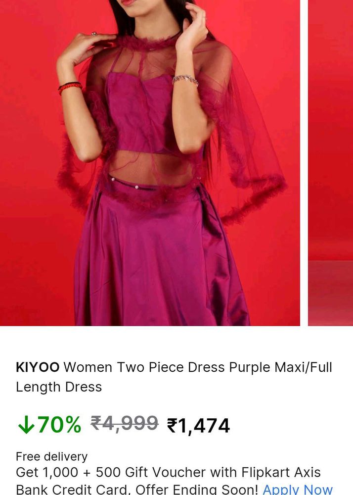 Magenta Cape Top Net